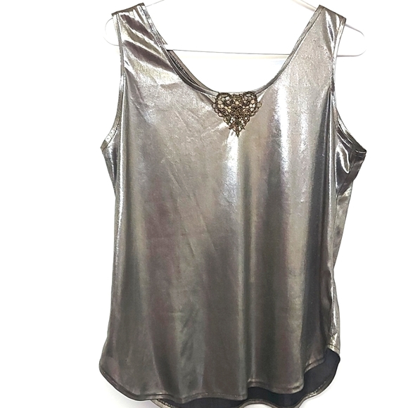 3 for $25- Gold Camisole Top, Size Large - Picture 12 of 13